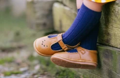 L'Amour Mustard Dottie Scalloped Mary Jane