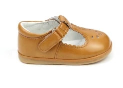 L'Amour Mustard Dottie Scalloped Mary Jane