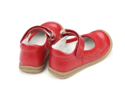L'Amour Shoes Red Paige Ruffle Mary Jane