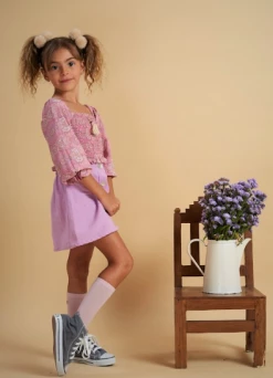 Bela & Nuni Fall Paisley Pink Button Front Top New Arrivals