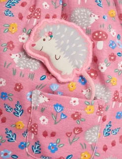 Joules Hedgehog Print Rose Dress