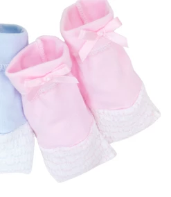 Paty Pinstripe Booties Pink Infant Clothing