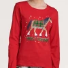 Hatley Fall Country Christmas Women's Long Sleeve Tee