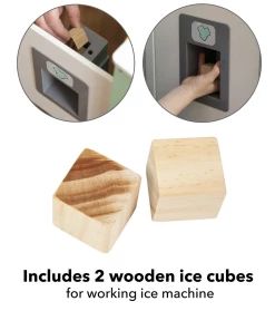 HEARTHSONG Toys Orders Up Wooden Food Truck Kitchen With 12-Piece Wooden Culinary Play Set