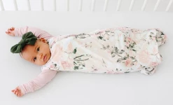 Posh Peanut Fall Infant Clothing Posh Peanut Vintage Pink Rose Ruffled Sleep Bag