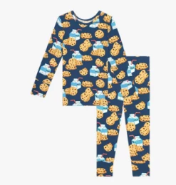 Posh Peanut Fall Posh Peanut Milk And Cookies Long Sleeve Pajamas Infant Clothing