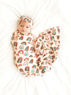 Posh Peanut Fall Posh Peanut Skyla Swaddle & Headwrap Set Infant Clothing