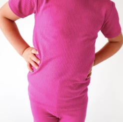 Posh Peanut Fall Posh Peanut Posh Violet Ribbed Short Sleeve Pajamas Infant Clothing