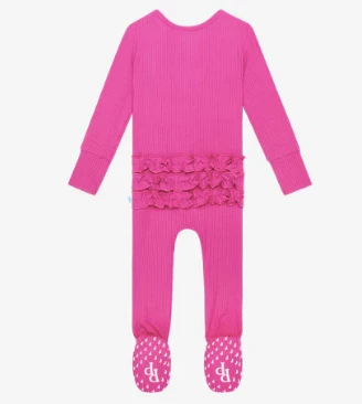 Discount ๐งจ Posh Peanut Fall Infant Clothing Posh Peanut Posh Violet Ribbed Footie Ruffled Zippered One Piece ๐ 6 Posh Peanut Fall Infant Clothing Posh Peanut Posh Violet Ribbed Footie Ruffled Zippered One Piece