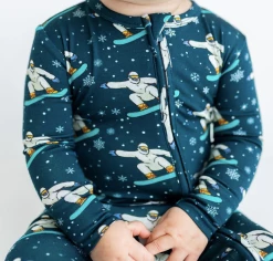 Posh Peanut Fall Posh Peanut Yeti Footie Zippered One Piece