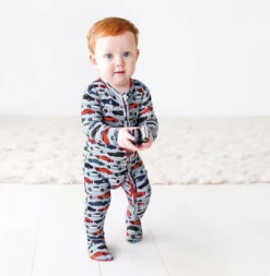 Posh Peanut Fall Posh Peanut Miles Zippered One Piece Infant Clothing