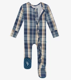 Posh Peanut Fall Posh Peanut Joseph Footie Zippered One Piece Infant Clothing