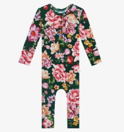 Posh Peanut Fall Posh Peanut Arsine Ruffled Henley Romper