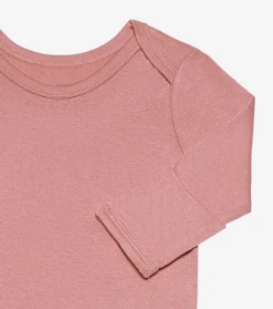 Posh Peanut Fall Infant Clothing Posh Peanut Dusty Rose Basic Knotted Gown