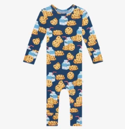 Posh Peanut Fall Infant Clothing Posh Peanut Milk And Cookies Long Sleeve Romper
