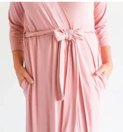 Posh Peanut Fall Infant Clothing Posh Peanut Dusty Rose Robe