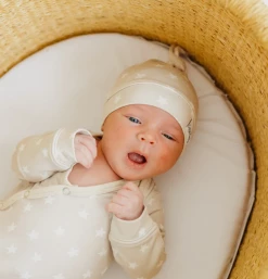 Copper Pearl CP Twinkle Top Knot Hat Baby Accessories