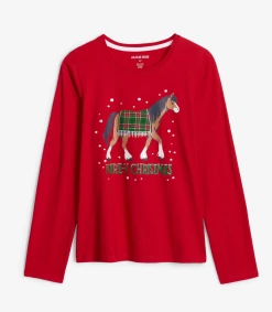 Hatley Fall Country Christmas Women's Long Sleeve Tee
