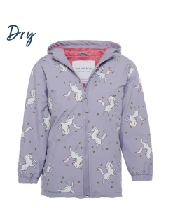 Holly & Beau Spring/Summer 2023 Unicorn Color Changing Kids Rain Jacket