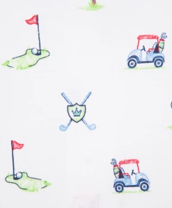 Little Me Spring Golf Club Zip Footie With Hat Spring/Summer 2023