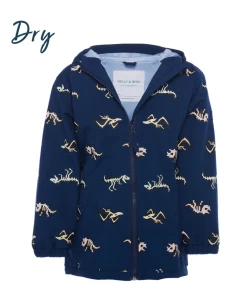 Holly & Beau Dinosaur Color Changing Kids Rain Jacket