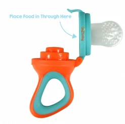 RazBaby Orange/Blue RazFruit Feeder/Teether