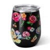 Swig Fleur Noir Stemless Wine Cup Gifts