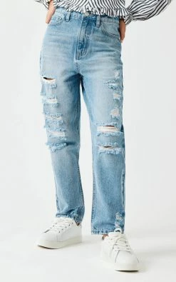 Habitual Girl/Truce Fall New Arrivals Medium Destructed Straight Leg Jean