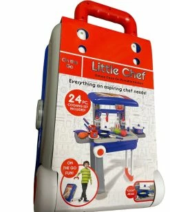 KIDSOURCE Toys On The Go Little Chef Rolling Suitcase