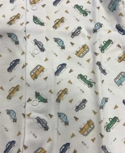 BABY LOREN Vintage Cars Pima Converter Gown Infant Clothing