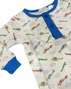 BABY LOREN Vintage Airplanes 2pc PJ Set
