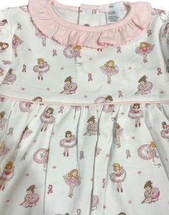BABY LOREN PINK BALLERINAS PIMA ROMPER