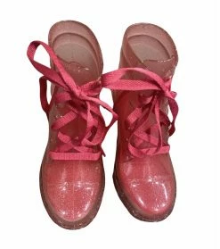 Petit Jolie Pink Glitter Boots