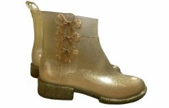 Petit Jolie Shoes Gold Glitter Boots