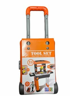 KIDSOURCE On The Go Tool Set Rolling Suitcase
