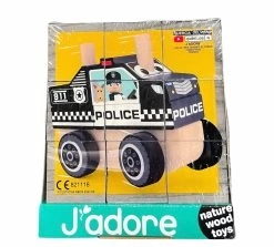 J'adore Mini Vehicle Block Puzzle