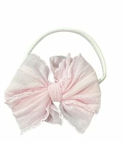 IN AWE Baby Pink/White Mini Headband Baby Accessories