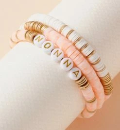 Mudpie Accessories Nonna Bracelet- Set Of 3