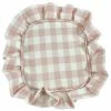 Itzy Ritzy Small Pink Gingham Ruffle Pouch