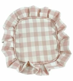 Itzy Ritzy Small Pink Gingham Ruffle Pouch