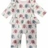 Kissy Kissy Kissy Love Girl Elephant Playsuit W/Ruffle