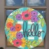 Baxter & Me Hello Floral Door Hanger