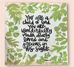 Baxter & Me Gifts Precious In His Sight 12x12 Canvas