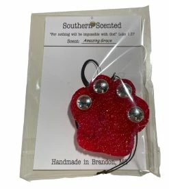 Freshies Red Paw Print Amazing Grace Freshie Gifts