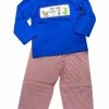 Three Sisters Fall Toy Time Smocked Boys Pant Set