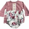 Three Sisters Fall New Arrivals Plum Crazy Floral Ruffle Bubble