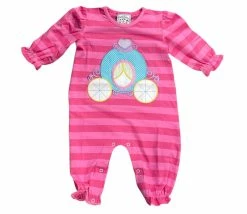 Three Sisters Fall Carriage Applique Romper