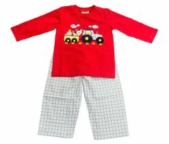 Three Sisters Fall Down On The Farm Boys Pant Set