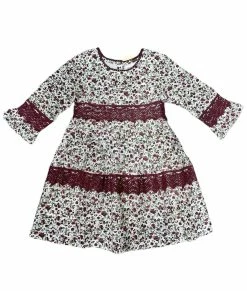 Yo Baby Fall Plum Floral Dress New Arrivals