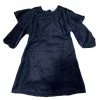Yo Baby Fall New Arrivals Navy Velour Collared Dress